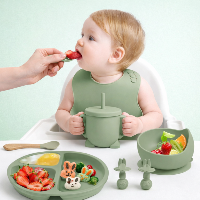 Kit Alimentação Bebê 8 Peças