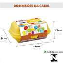 Brinquedo Montessori Caixa de Ovos